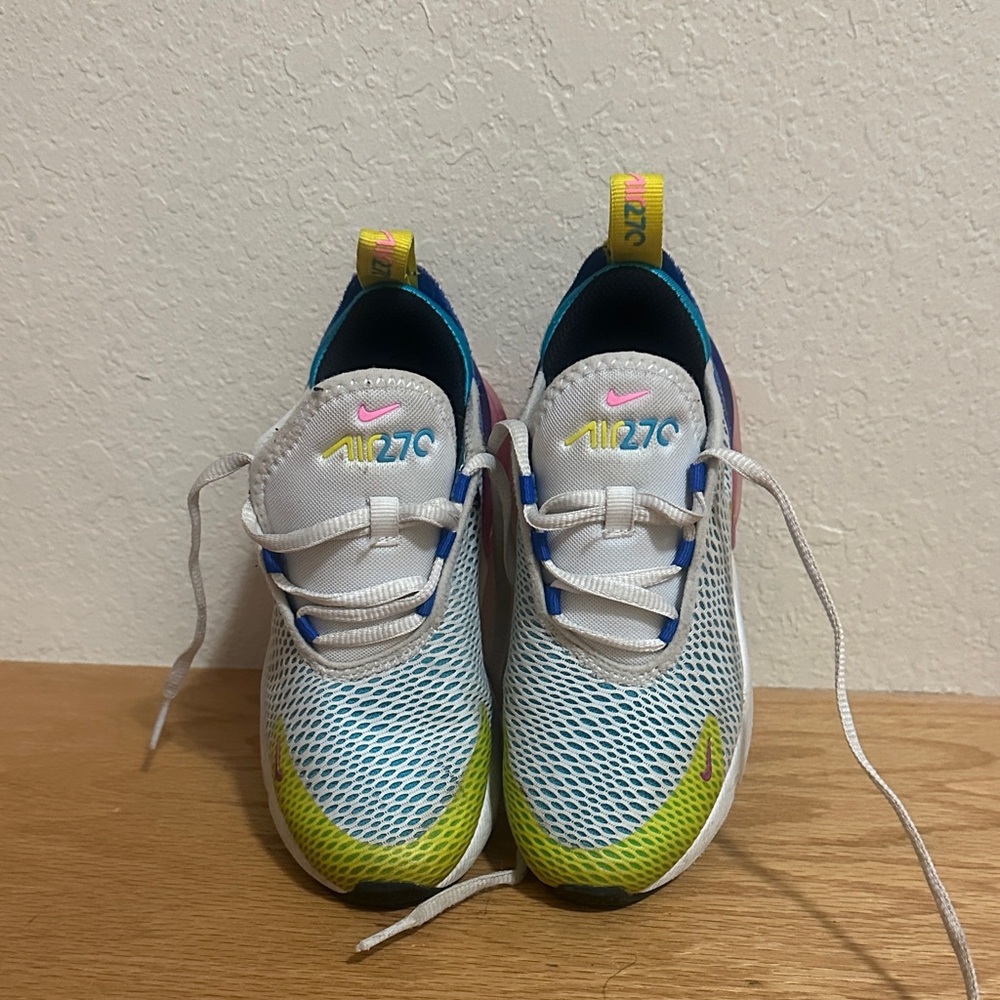 Nike Air 270 Kids' White and Multi Color Sneakers